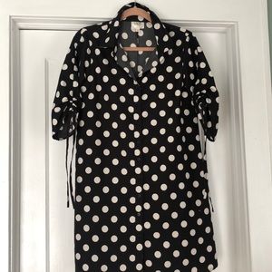 Her Destiny Black and White Tunic Dress